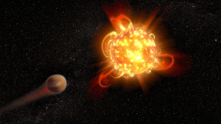 Star destroys the life of its own planet