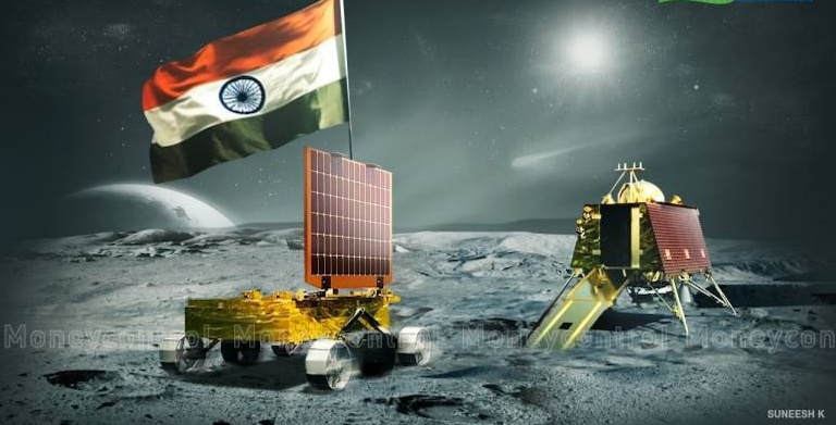 India created history: became the first country in the world to make a soft landing on the South Pole of the Moon