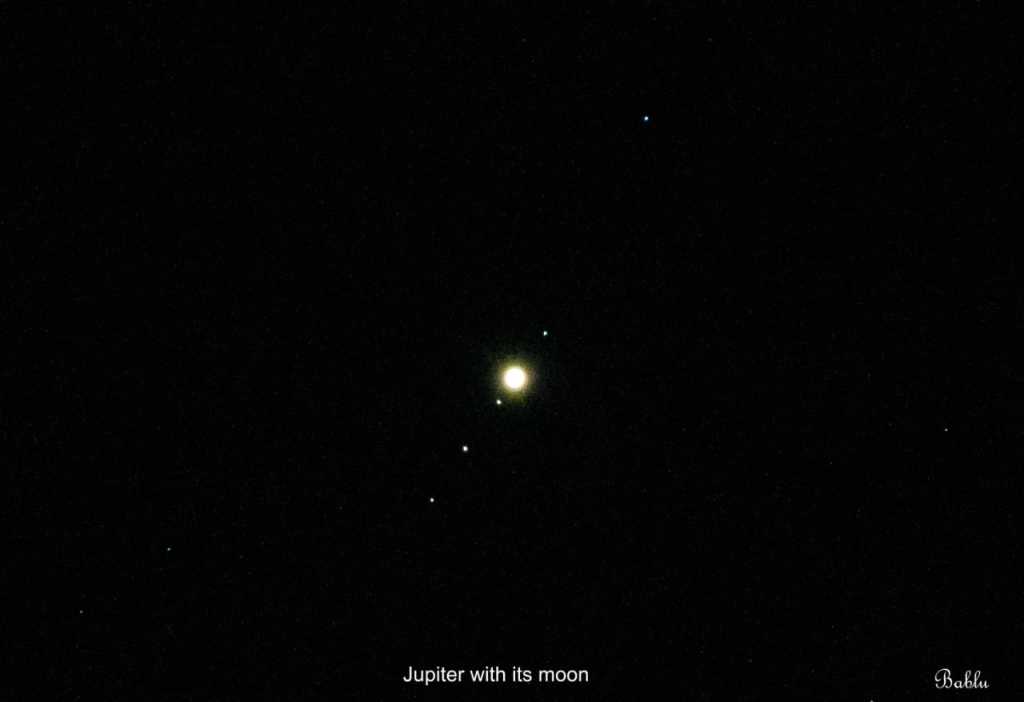 Jupiter with its beautiful moons